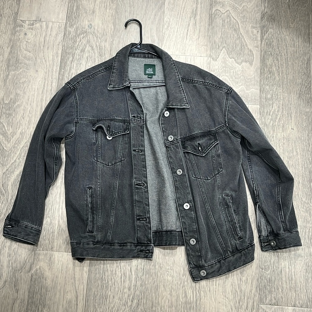 Black/grey Jean jacket
